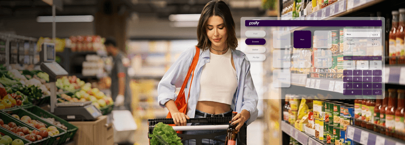 POSIFY kassasysteem in een supermarkt
